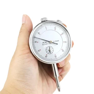 0-10 mm Dial Indicator Gauge, 0.01 mm Resolution, Concentricity Measurement