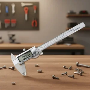 0-100mm Vernier Caliper Precision Measuring Device +/-0.02mm Accuracy Carbon Steel IP67 Waterproof 3-Year Warranty Model