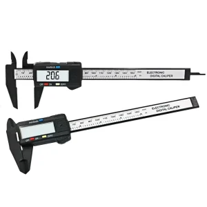 0 150mm 6 Inch Plastic Caliper Ruler LCD Screen Calibrador Pie De Rey Depth Measuring Tool Electronic Digital Vernier Caliper