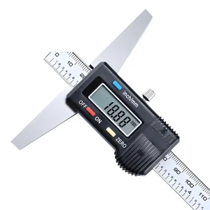 0 150mm 6″ Metric Imperial Digital Depth Vernier Caliper Micrometer Stainless Steel Electric Digital Depth Gage Caliber