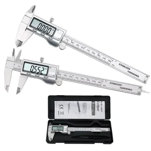 0-150mm 6inch Stainless Steel Electronic Digital Vernier Caliper Gauge Measuring Tool Jewelry Measurement Digital Calliper Ruler
