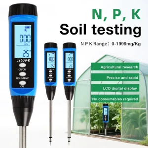 0-1999mg/kg Soil NPK Tester Precision Phosphorus Potassium Nitrogen Meter Agriculture Farming Horticulture Detector