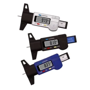 0-25mm Digital Display Tire Stability Gauge Auto Parts Electronic Vernier Calipers with Metal Needle Pattern Depth Ruler Tool