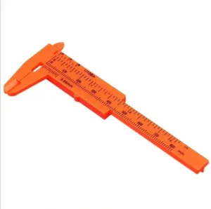 0 80mm Mini Double Size Measuring Tool Plastic Sliding Vernier Caliper