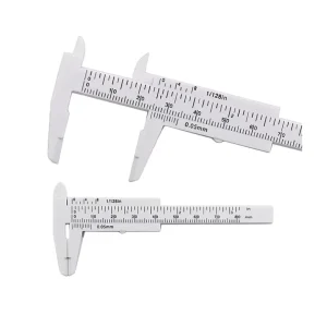 0-80mm Plastic Vernier Caliper Eyebrow Measuring Tool Slide Scale Eyebrow Shape Design Ruler for Permanent Makeup