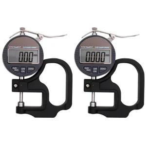 0.001 mm Digital Dial Thickness Gauge for Plastic Film, Leather, and Paper