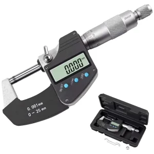 0.001mm Digital Electronic Outside Micrometer 0 25 Mm 25mm 50mm Thickness Gauge Measuring Tool Micrometer