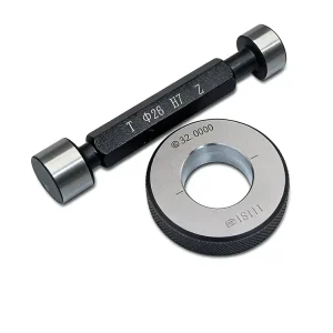 0.001mm Metric Thread Gauge Smooth Ring Plug Pin Set GCr15 Steel Material