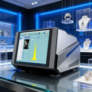 0.01%-99.99% Range Gold Tester 145±5 EV Resolution SDD Amptek Detector Full Metal Element Analysis 0.01% Accuracy for Jewelry