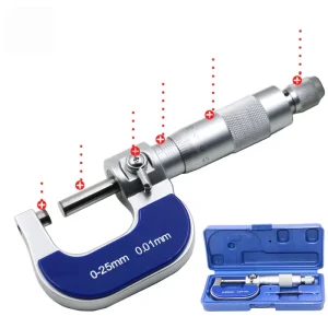 0.01mm Industrial 0 25mm Micrometer Jewelers Tools Vernier Caliper Watchmaker Hobby Jewelry