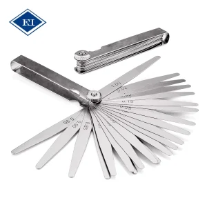 0.02-1.00mm Carbon Steel Feeler Gauge Straight Blade Gap Measuring Tool Metric Thickness Gauge Set