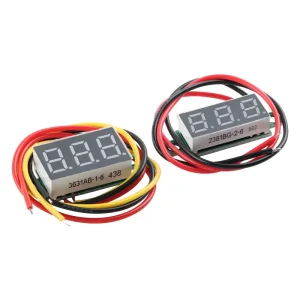 0.28 0.36 Inch DC LED Digital Voltmeter 0 100V Voltage Meter 2 3 Wire Auto Car Mobile Power Voltage Tester Detector