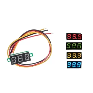 0.28 Inch DC 0-100V 2.5-40V Mini Gauge Voltage Meter Voltmeter LED Display Digital Panel Voltmeter Meter Detector Monitor Tools