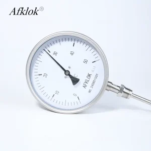 0~50℃ SS Temperature Gauge Soldering Bimetal Thermometer for Industrial