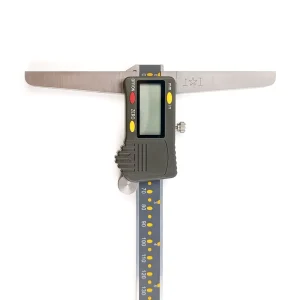 1-Meter Stainless Steel and Plastic IP67 Brake-Depth Vernier Caliper, Digital Electronic