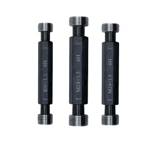 1-Piece 6H M50.5-M55.5 Steel Metric Fine-Thread Plug Gauge