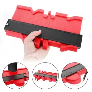 10 Inch Wide Profile Gauge Contour Duplicator Ruler for Tiling Laminate Wood Marking