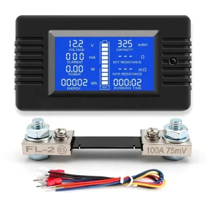 100A 12V LCD Display Digital Current Voltage Solar Power Battery Tester Monitor Meter