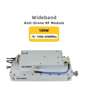100W GaN Wideband RF Module 1500-2500MHz 24-32V N-type Wireless Signal Generator & Power Amplifier