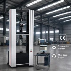 100kN Computerized Universal Testing Machine for Rubber and Plastic Tensile Testing 220V ISO Certified