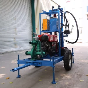 100m 150m 200m Mobile Water Well Mini Artesian Water Well Small Motor Drill Rig Machine