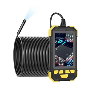1080P Full hd Borescope Camera T19 Handheld Inspection Endoscope Camera with 4.3′ Screen 8mm Lens 2m Hard Cable