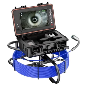 1080P Self Leveling 512Hz Pipeline Drain Pipe Video Inspection Camera 7mm Cable 32GB DVR Industrial Endoscope Camera 50M 165ft