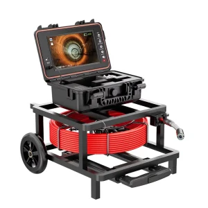 1080P Sewer Camera 7mm Cable 512Hz Self Leveling Waterproof Video Drain Pipe Inspection Pipeline Industrial Endoscope Camera 50M