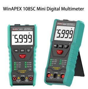 108SC DM NCV True RMS Temperature Measure Voice Value Reporting 3 5/6 Counts Auto Range Pocket Size Digital Multimeter