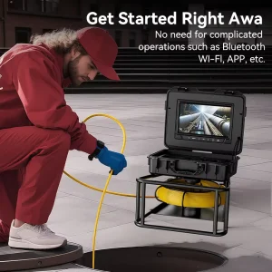 10inch 200m Waterproof Depth 145° 23mm 30m HD Video Downhole Inspection Camera Industrial Endoscope Borescope