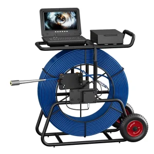 10inch 9MM Diameter Cable Industrial Pipeline Endoscope Inspection System Surround Camera 10inch Sewer Inspection 220v