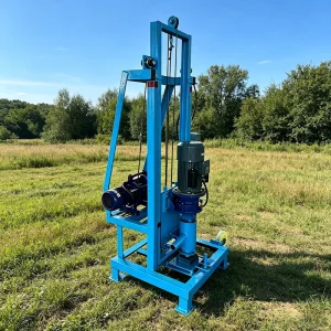 110D Professional 120m Depth Wheeled Electric Water Well Drilling Rig Portable Borehole Drilling Machine for Farm Irrigation