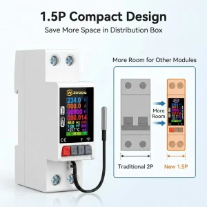110V 220V 63A Overload Leakage Overvoltage Protection Smart WiFi Relay DIN Rail Energy Meter Remote Control Switch Relay