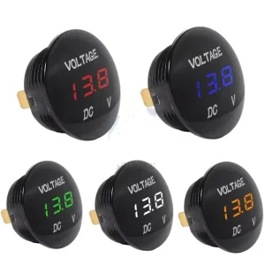 12/24V Waterproof LED Digital Display Voltage Meter Car Volt Meter
