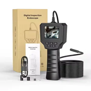 128A Industrial 2.4 Inch Screen IP67 Waterproof Borescope Endoscope 2600mAh 8.5mm Electric Rigid Pipe Hidden Endoscope Camera