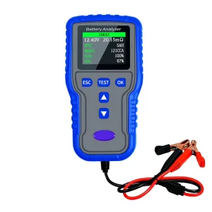 12V/24V 100-2000 CCA Battery Load Tester and Analyzer for Car, Truck, Marine, and Motorcycle Batteries