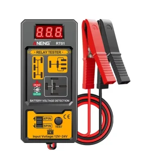 12V/24V Car Battery Relay Four-Pin Digital Display Tester