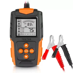 12V 24V Car Battery Tester and Charger, Capacity Load and Cranking System Test, 40-2000 CCA