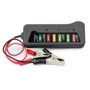 12V Car Digital Battery Tester with Alternator Test and 6 LED Lights