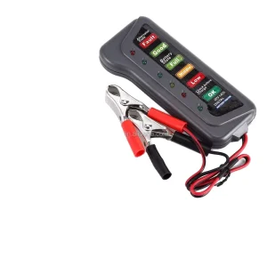 12V Digital Battery Alternator Tester with 6-LED Display for Car and Vehicle Diagnostics