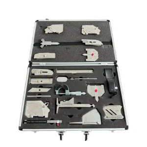 13-Piece Stainless Steel Weld Gauge Kit, Metric Units, Welding Inspection Tool Set