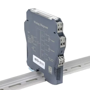 13mm DIN Rail Current Voltage Signal Isolator 2500V Withstand Voltage Low Temperature Drift for Power Plant Automation Control