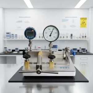 1400bar High Accuracy Hydraulic Pressure Calibrator Pump Durable Structure Bench top Laboratory Use Beijing Origin