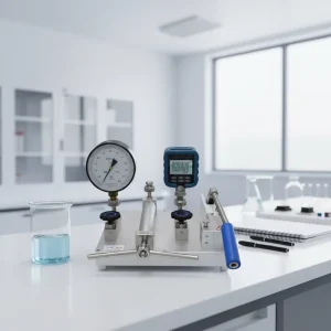 140bar Hydraulic Pressure Gauge Calibrator Portable 0.05% Accuracy