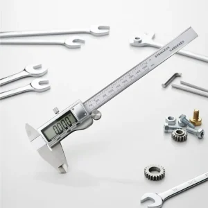 150mm/200mm/300mm Carbon Steel Vernier Caliper Fractional System for Large Screen IP65 Waterproof Digital Caliper