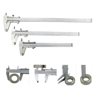 150mm 200mm 300mmx0.02mm Vernier Caliper With Case and Eyeglass Cloth High Precision Measuring Tool