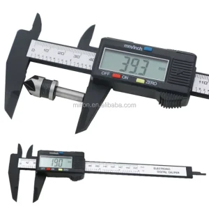 150mmm 6″ Carbon Fiber Composite Plastic Electronic Digital Vernier Caliper