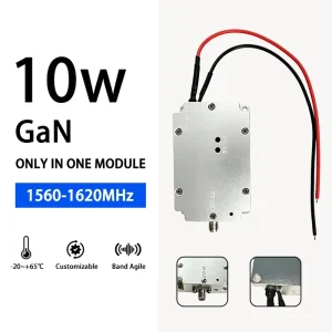 1560-1620 Mhz High Power GAN-10W RF Amplifier Module with Signal Generator for UAV Drone Defense Anti Drone