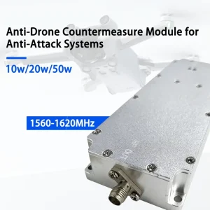 1560-1620 Mhz High Power GAN-50W RF Amplifier Module with Signal Generator for UAV Drone Defense Anti Drone