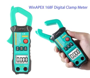 168F 3 5/6 Counts Digital Clamp Meter Automatic Measuring Range 1000V AC DC Voltage True RMS Pocket Size Capacitance